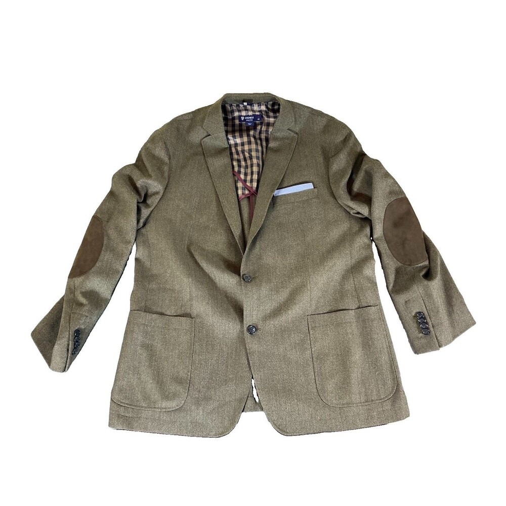 Men's XL Cremieux Collection Wool Sport Coat Blazer Brown Premium Jacket